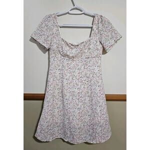 Princess Polly Hastings Mini Dress Womens Size 2 White Floral